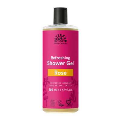 urtekram přírodní sprchový gel růžový